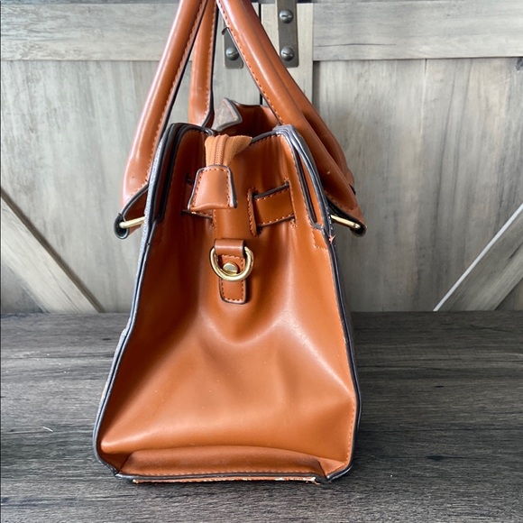 Adrienne Vittadini Brown Monogram Handbag - Picture 5 of 11